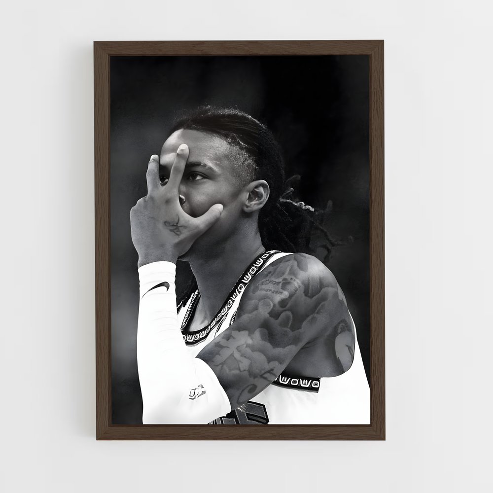 Poster Immersion monochrome – affiche Basketball (vue 5)